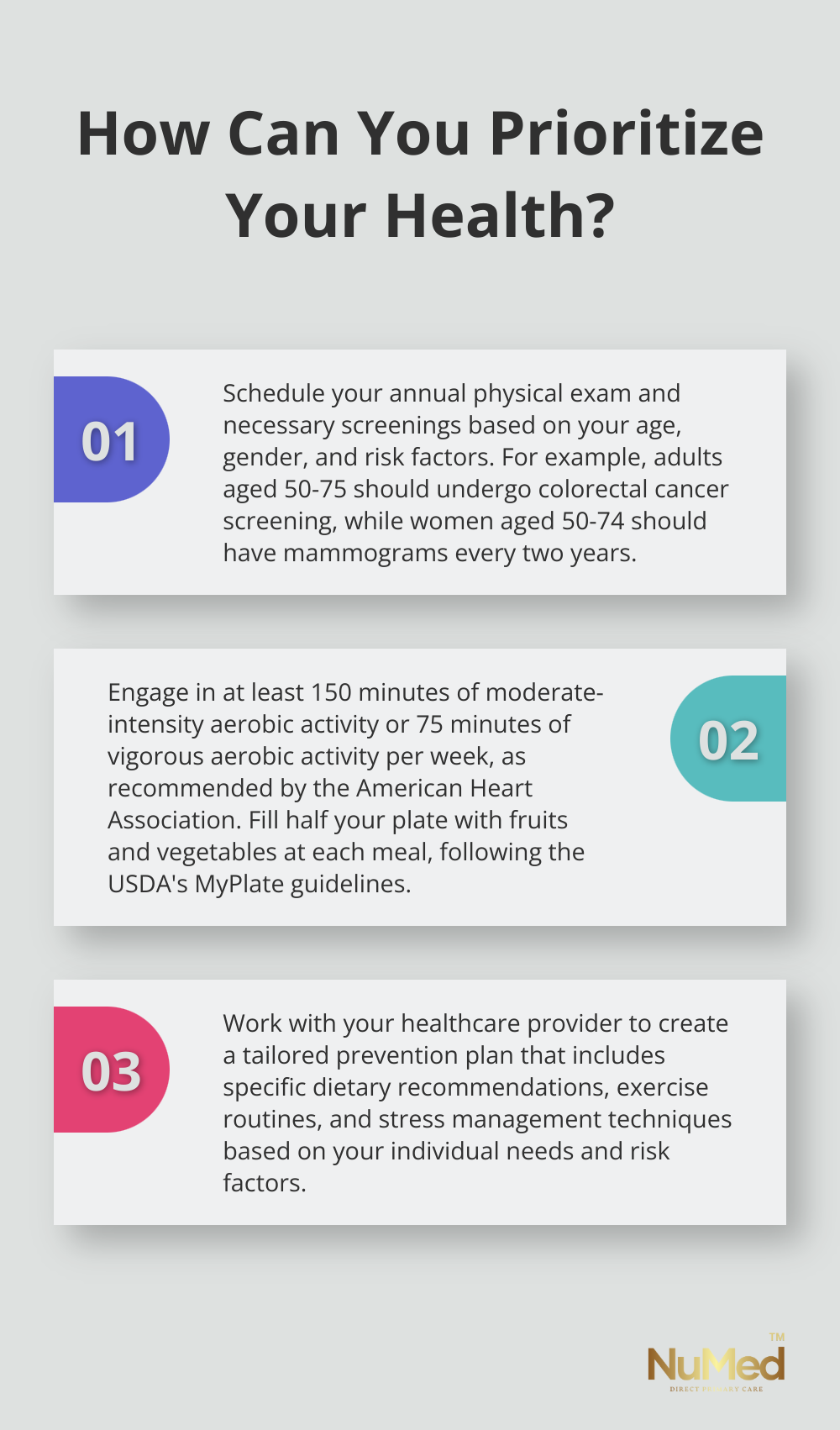 Infographic: How Can You Prioritize Your Health? - benefits of preventive healthcare