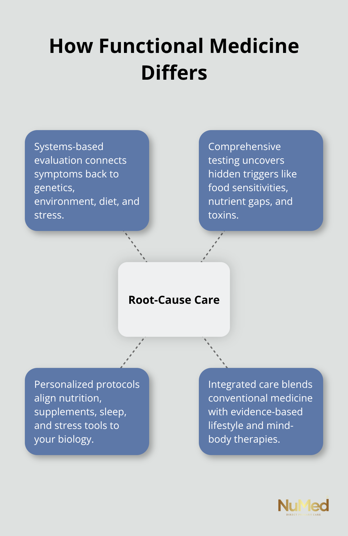Visualizing the core pillars of restorative functional medicine